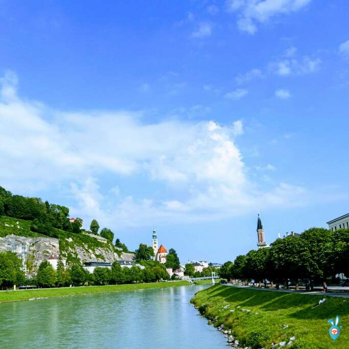 Salzach River, Salzburg, Austria