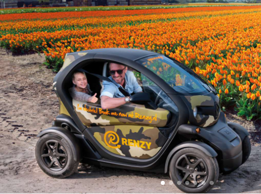 Drive in Tulip fields Lisse