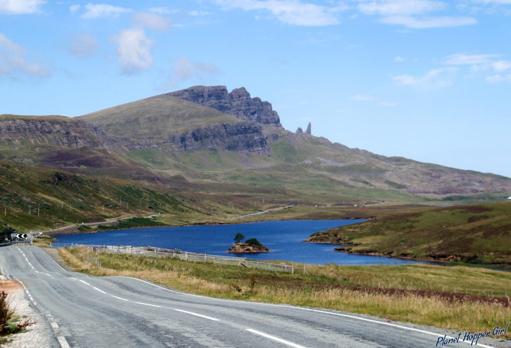 On the way to Old Man of Storr from Portree, Isle of Skye, Scotland