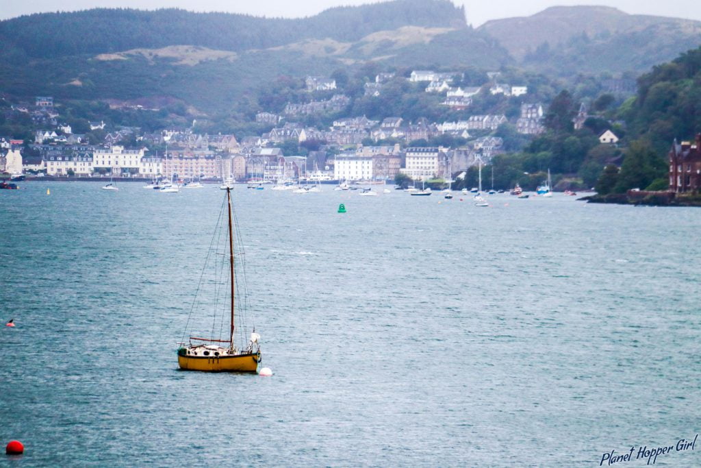 Oban view from Isle of Kerrera, Scotland