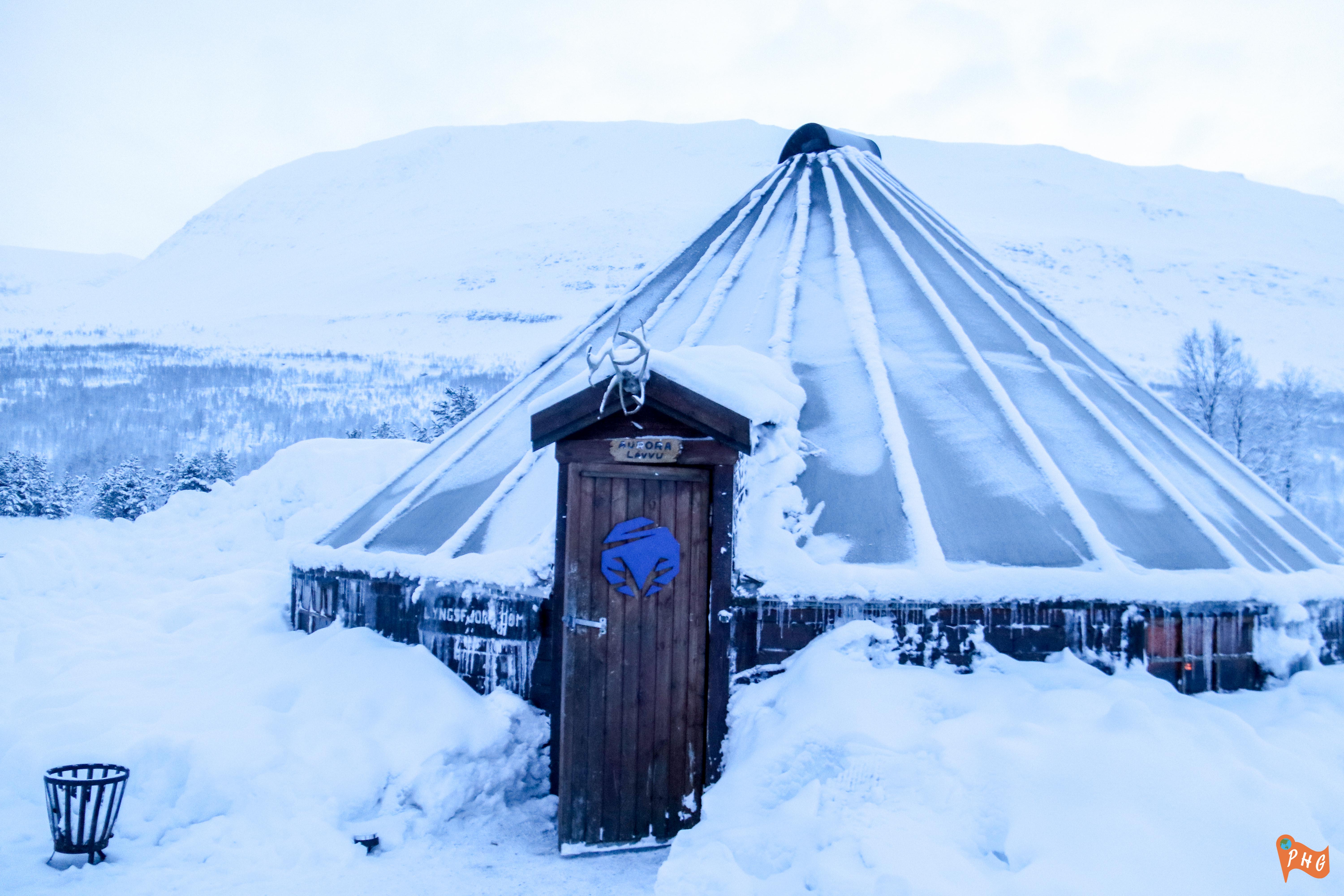 Dog Sledding in Tromso Norway: Adventure Guide and Review 17 Lavvo in Camp Tamok, Tromso, Norway