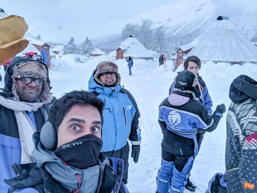 Dog sledding team, Camp Tamok, Norway