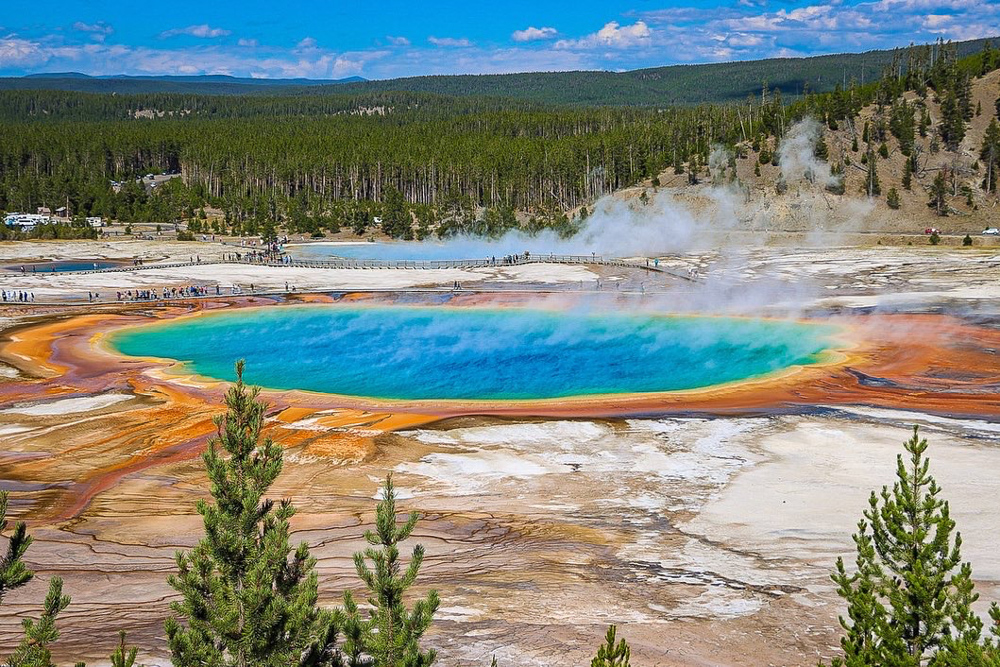 Best Road Trips in USA, Grand Prismatic, Yellowstone