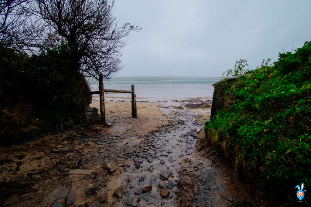 Entering Polzeath Beach, Cornwall