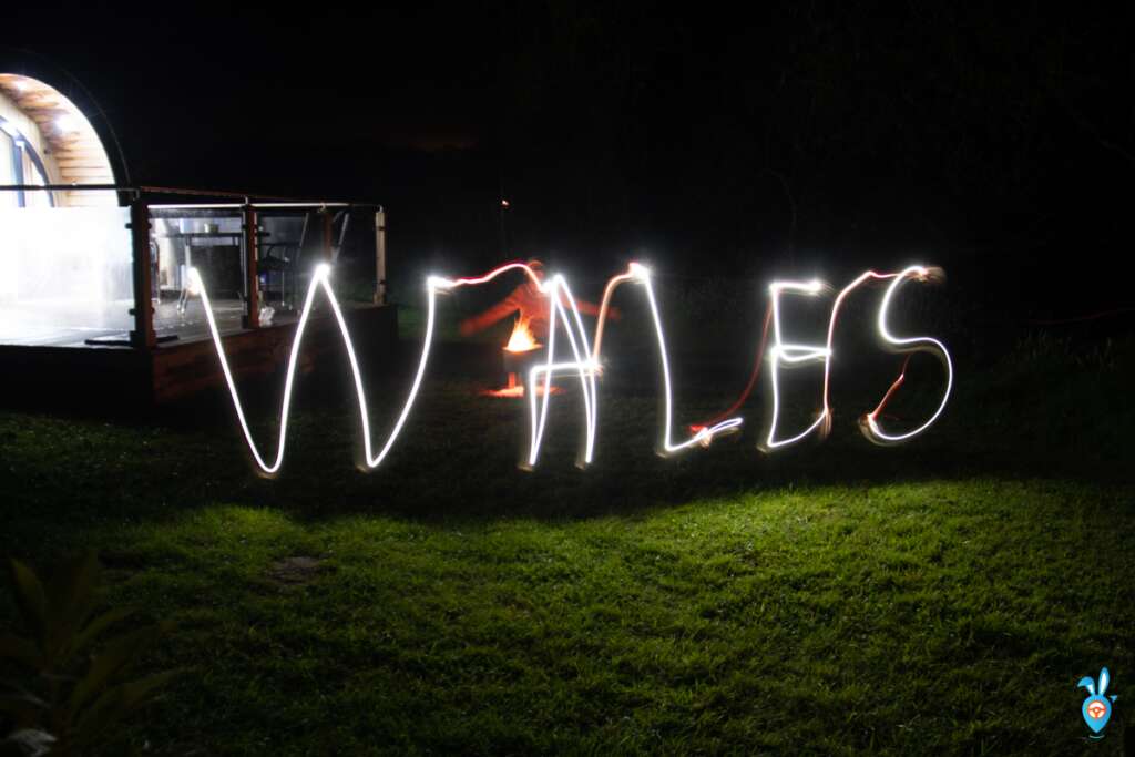 light art writing wales 