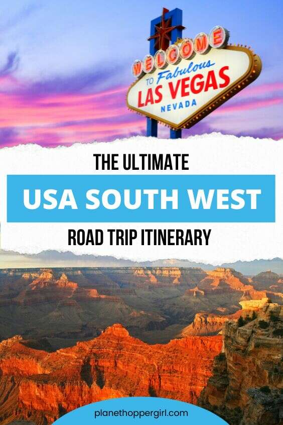 USA South west road trip itinerary